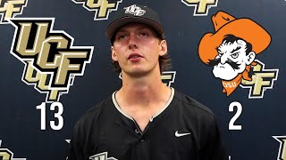 UCF Baseball 13 Oklahoma State 2  RHP Ben Vespi Press Conference ⚔️⚾ [upl. by Grae550]