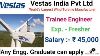 Trainee Engineer Vacancies in Vesta India I Fresher jobs I Engineering jobs I Direct Recruitment [upl. by Omrellig]