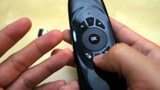 LYNEC C120 24Ghz 6Axis Portable Wireless Air Mouse Remote Keyboard Review [upl. by Kaczer209]