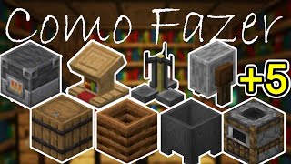 Craft dos 13 itens que dá profissão para os aldeões  Minecraft [upl. by Sacrod]