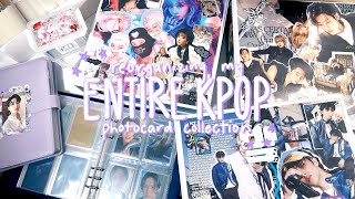 reorganizing my entire kpop photocard collection before midyear update ✿ new binders amp collages [upl. by Thibault]