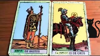 Combinaciones tarot con la SOTA de BASTOS  ARCANOS MENORES DE OROS Por TARA [upl. by Llahsram]