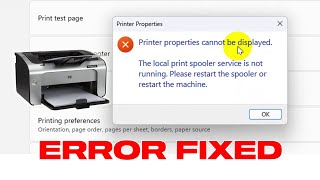 Fix Printer Properties Cannot Be Displayed Error  Fast amp Easy [upl. by Angus]