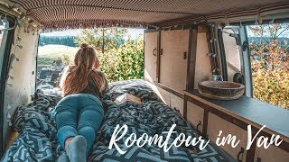 ROOMTOUR DURCH UNSEREN VAN  VW T4 Camper Selbstausbau Teil 4 [upl. by Namar]