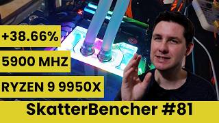 Ryzen 9 9950X Undervolt amp Overclock to 5900 MHz  SkatterBencher 81 [upl. by Oijimer]