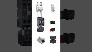 MCB as Main Switch Connecting Contactor Motor and Relay Control electrician shorts short [upl. by Eadahs]