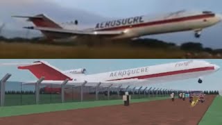 Aerosucre Flight 157 Roblox Crash Animation [upl. by Aseiram]