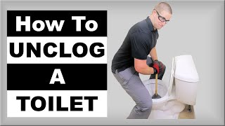 How to Unclog a Toilet Pro Techniques [upl. by Aset]