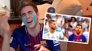 Real Madrid vs Barcelona 20 2017 REACCIONES DE UN HINCHA SUPERCOPA [upl. by Amsirac644]