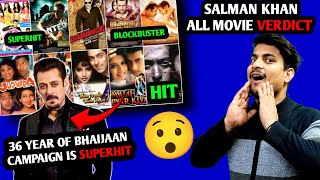 36 YEAR Of Salman Khan Celebration HUGE Success  Salman Khan All Movies Verdict  salmankhan [upl. by Asenad]