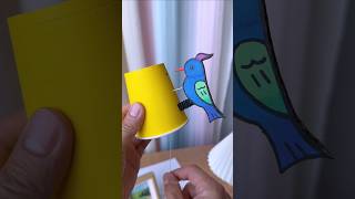 How to make bird toy with paper cup se kya kya banaa sakte hain bird kaise banate hain short craft [upl. by Astraea]