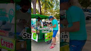 phuket thailand streetfood icecream karon beach svenlucaworld [upl. by Pizor]