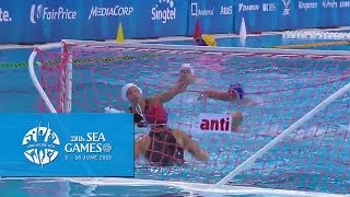 Water Polo Women Singapore vs Malaysia  HalfTime Highlights  28th SEA Games Singapore 2015 [upl. by Xuaegram686]