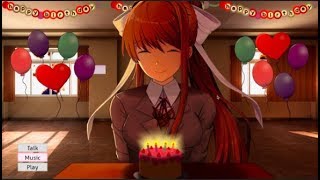 Monikas Birthday Celebrations Monika After Story DDLC Mod No Commentary [upl. by Ynnoj]