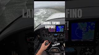 🤯 INCREDIBLE LANDING AT COASTAL AIRPORT Tofino BC Turboprop Landing pilotlife aviation [upl. by Ymmat]