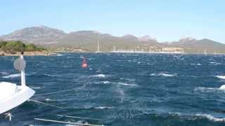 Mistral winds in Porto Rotondo Sardinia 1 [upl. by Eshelman250]