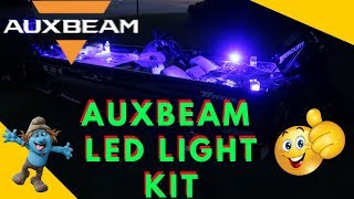 Installing Pod Lights Triton Bass Boat  Auxbeam RGB Rock Lights [upl. by Areik]