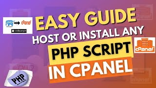 CPANEL Host Or Install Any Php Script in Cpanel  EASY GUIDE 🚀🚀 [upl. by Aillil]