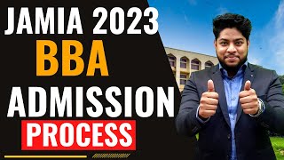 Jamia Millia Islamia university BBA Admission Process 2023🔥Entrance Syllabus Eligibility Criteria [upl. by Aiuqram]