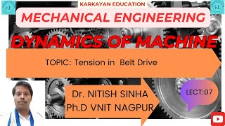 Derivation frictional tension in flat belt step by stepDOMTOMKTMBELTDr Nitish Sinha [upl. by Maice]