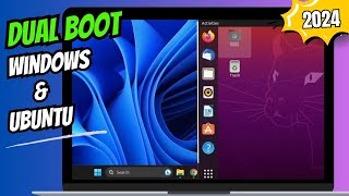 How to DUAL BOOT Windows 1011 and UBUNTU EASY 2024 [upl. by Dinnie]