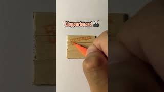 Clapperboard 🎬 art drawing kryptontesla howtodraw viralvideo easydrawing [upl. by Dugan740]