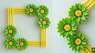 Wall hanging✨craft with paper😱viral trending diy walldecor craft likeReetikasArtandCraft [upl. by Reyna]