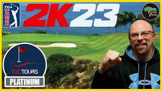 Torrey Pines South  TGC Plat RD 2  PGA TOUR 2K23 [upl. by Dragde]