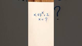 Find X in this exponential equation maths mathematics shorts mathstricks [upl. by Inwat]