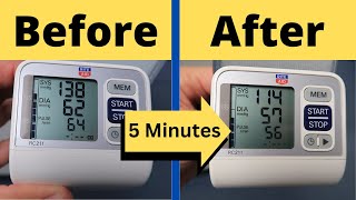 Lower Blood Pressure in 5 minutes  Two Proven Methods [upl. by Ilrahc]