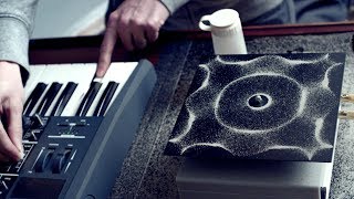 Cymatics Chladni Plate  Sound Vibration and Sand [upl. by Saidel838]