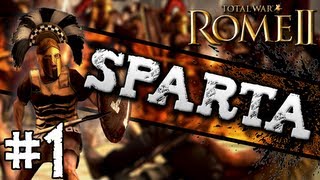 Total War Rome II Sparta Campaign 1  Spear and Shield [upl. by Neahs]