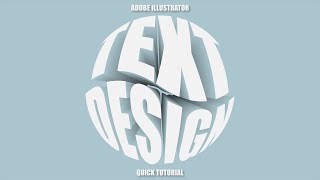 Adobe Illustrator 3D Text Effect Tutorial [upl. by Renaxela713]