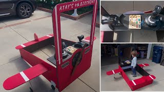 Airplane Photo Booth with Spinning Propeller amp Flight Controls Full Build  46 [upl. by Marylou]