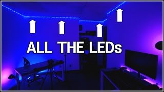 How To Install WHOLE Room RGB LEDs [upl. by Anirahtak]