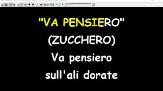 Zucchero  Va pensiero Karaoke Devocalizzata [upl. by Lesna]