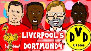 Liverpool vs Borussia Dortmund 54 43 Europa League Quarter Final Comeback Goals Highlights 2016 [upl. by Becki]