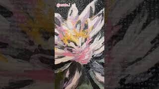 Mini waterlily 🪷 art painting flowers miniature artwork paint youtube shorts [upl. by Ynaffets]