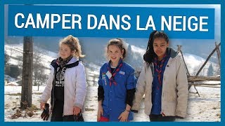 Camper dans la neige avec des scouts de 11 à 14 ans [upl. by Travis476]