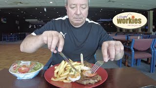 TBone Steak With King Prawns On Australia Day  Lithgow Workers Club [upl. by Rhu698]