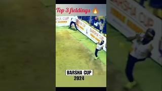 Top 3 Fieldings in BARSHA CUP 2024 । Shorthand Cricket shorts viralvideo [upl. by As]