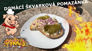 Domácí škvarková pomazánka cooking food recipe [upl. by Gigi]