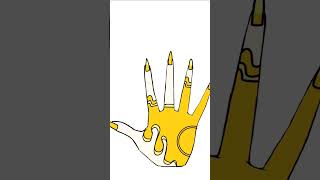 My sun henna and nails drawing ☀️☀️ ibispaint [upl. by Ruford]