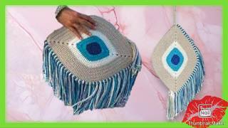 🧿 Evil Eye crochet bag ❤️ [upl. by Meldoh]