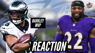 Eagles beat RavensAre Eagles best in NFLGame Reaction [upl. by Oralee]