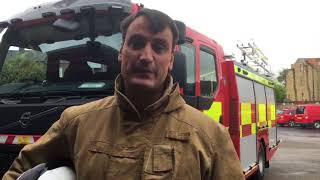 Firefighter talks about experience of coming under attack [upl. by Stannfield]