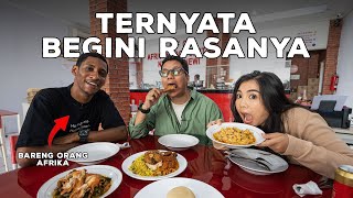 CARI MAKAN Cobain Masakan Afrika bareng Orang Afrika [upl. by Maxi]