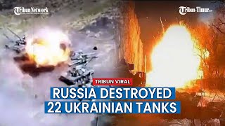 Massive Attack in the Zaporozhye Area Russia Hit 22 Ukrainian Tanks [upl. by Aderfla]