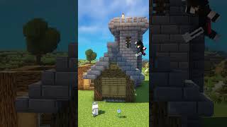 I built a starter castle in Minecraft for all players foryou shortvideos youtubeshorts minecraft [upl. by Slein]