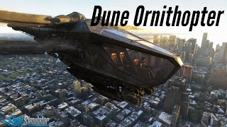 Dune Ornithopter  Manhattan  Microsoft Flight Simulator 2020 [upl. by Goldman]